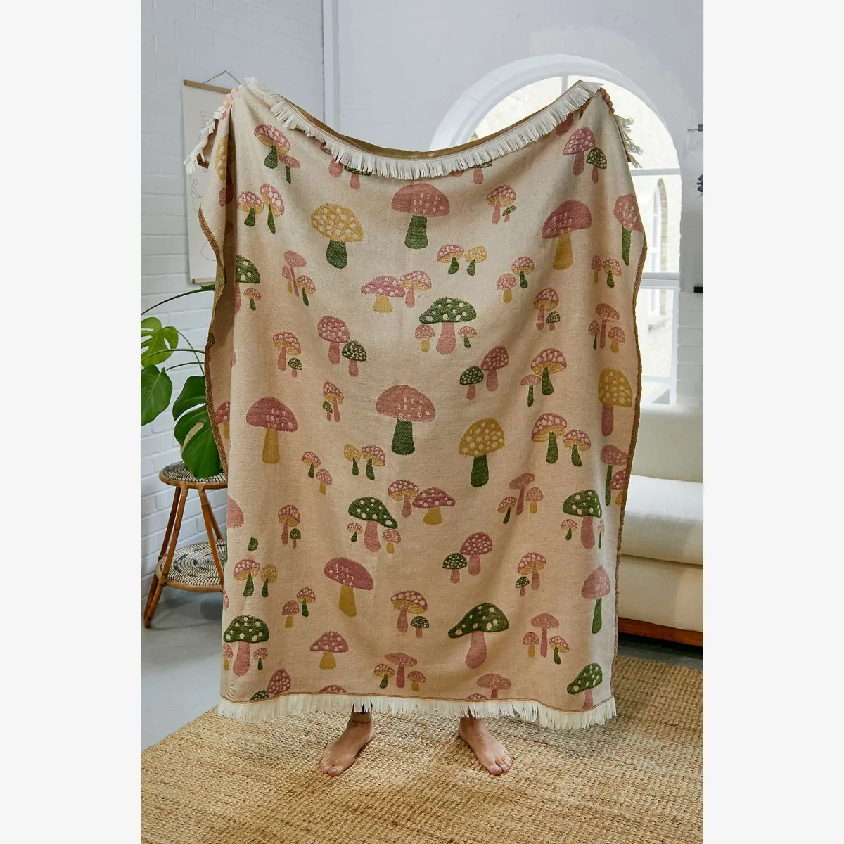 Mushroom Throw Blanket - Assorted ALL at Urban Outfitters – image 1