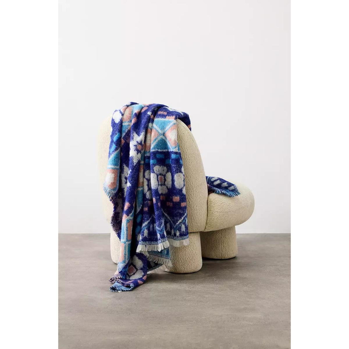 Fairisle Cosy Throw - Blue ALL at Urban Outfitters – image 2