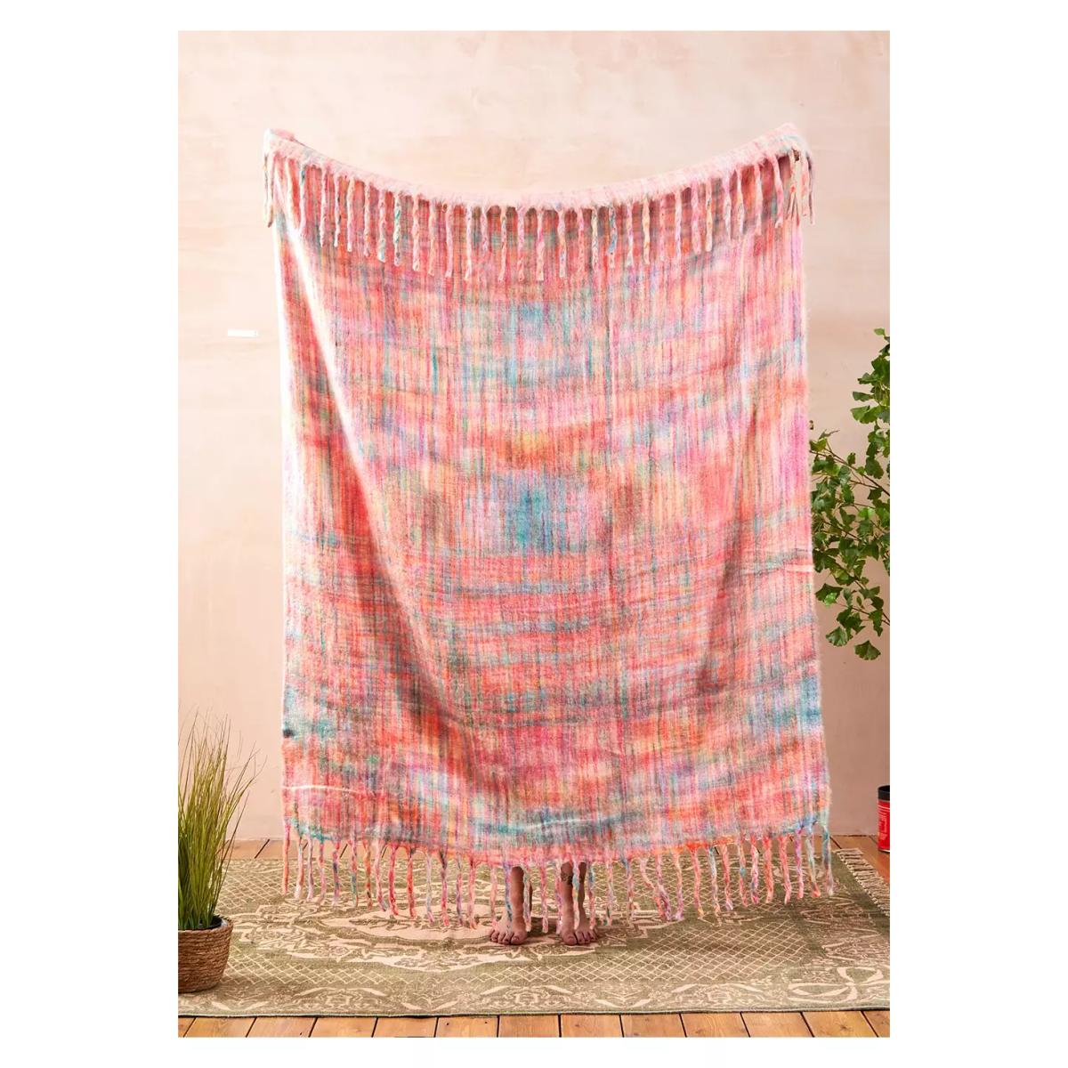 Rainbow Space-Dye Knit Throw ALL at Urban Outfitters – image 2