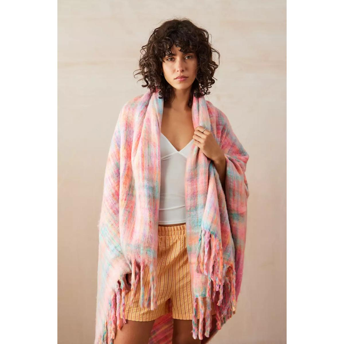 Rainbow Space-Dye Knit Throw ALL at Urban Outfitters – image 3
