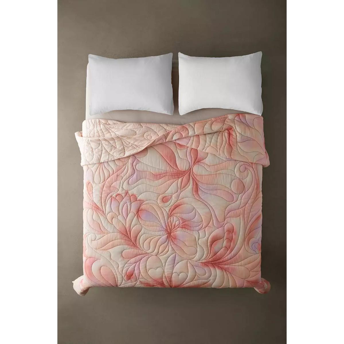 Rose Trippy Embroidered Quilt - Pink ALL at Urban Outfitters – image 2