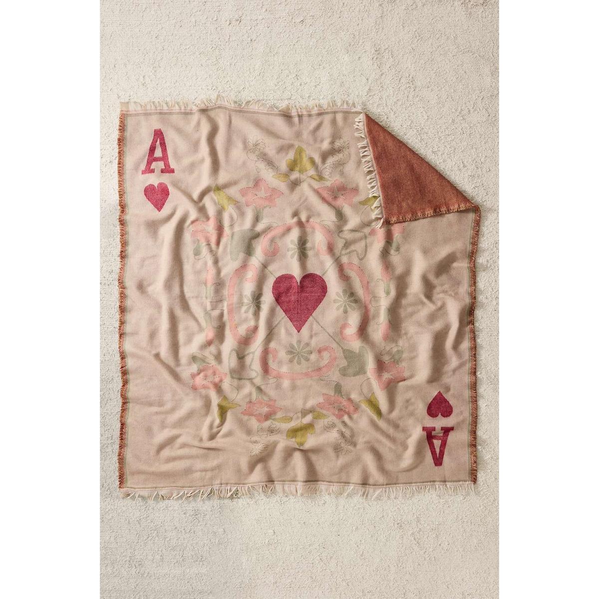 Queen Of Hearts Throw 125cm x 150cm at Urban Outfitters – image 2