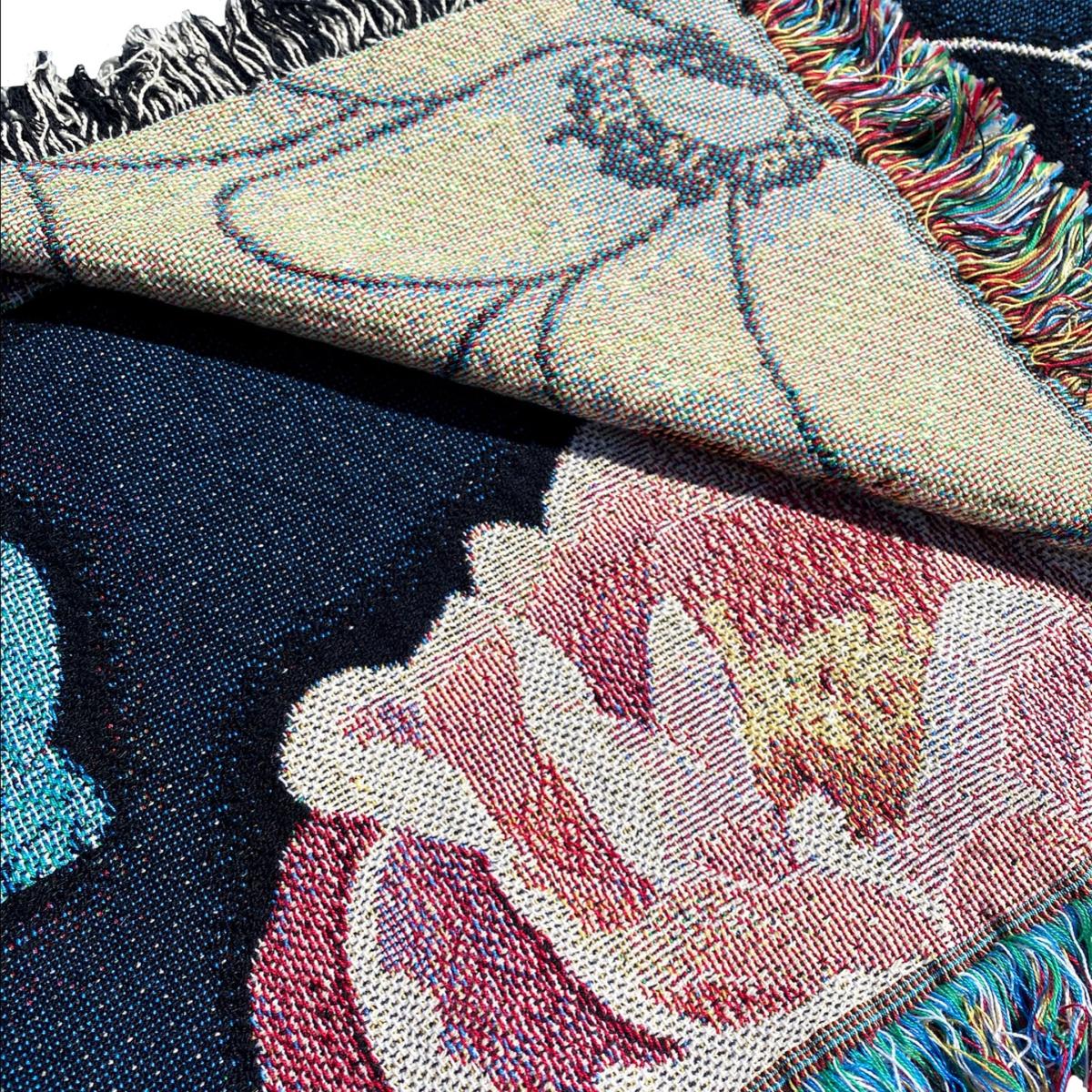 Woven Throw - Peony & Orchid Amanda West – image 3