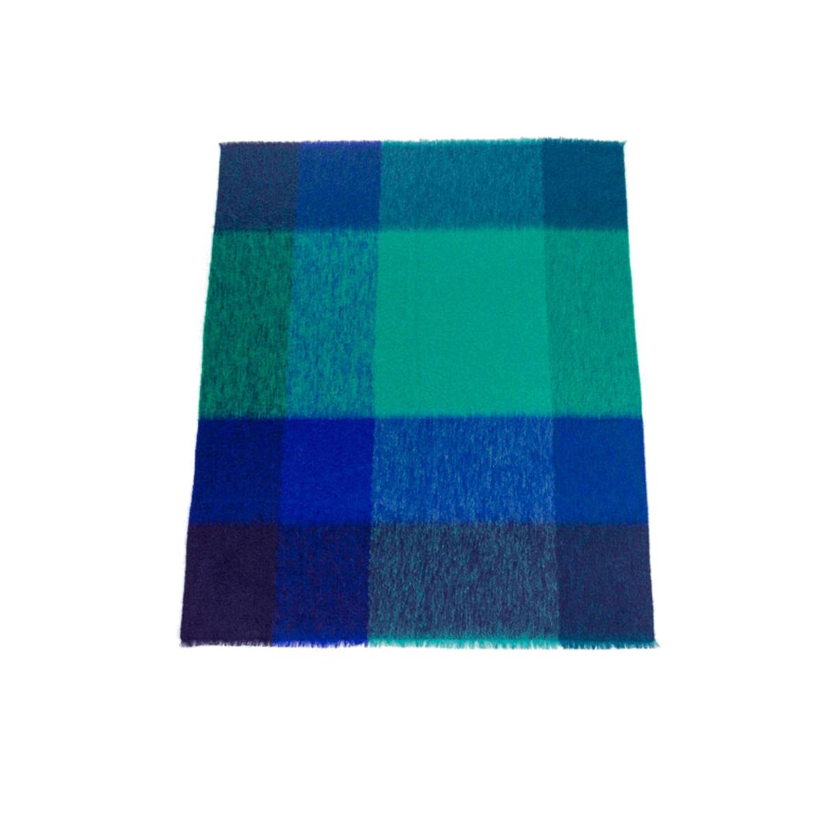 Blue Large Mohair Throw Cascade Peacock Eliská – image 1