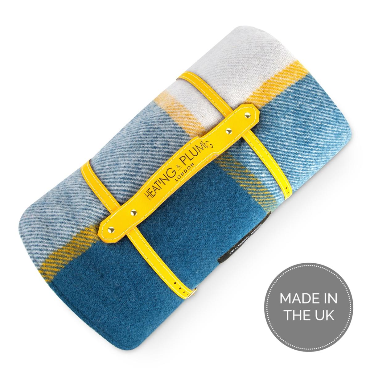 Pure New Wool Waterproof Picnic Blanket - Multicolour | Heating & Plumbing London – image 2