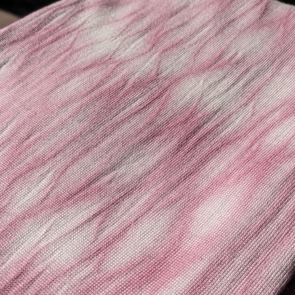 Pink / Purple Rose Rain - Handmade Plant-Dyed Merino Wool Throw Blanket | One Size | Wooliie – image 2