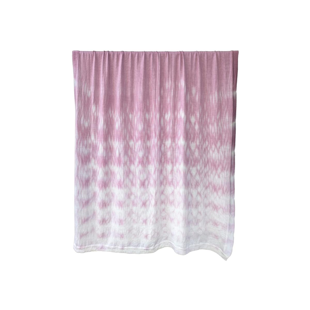 Pink / Purple Rose Rain - Handmade Plant-Dyed Merino Wool Throw Blanket | One Size | Wooliie – image 1