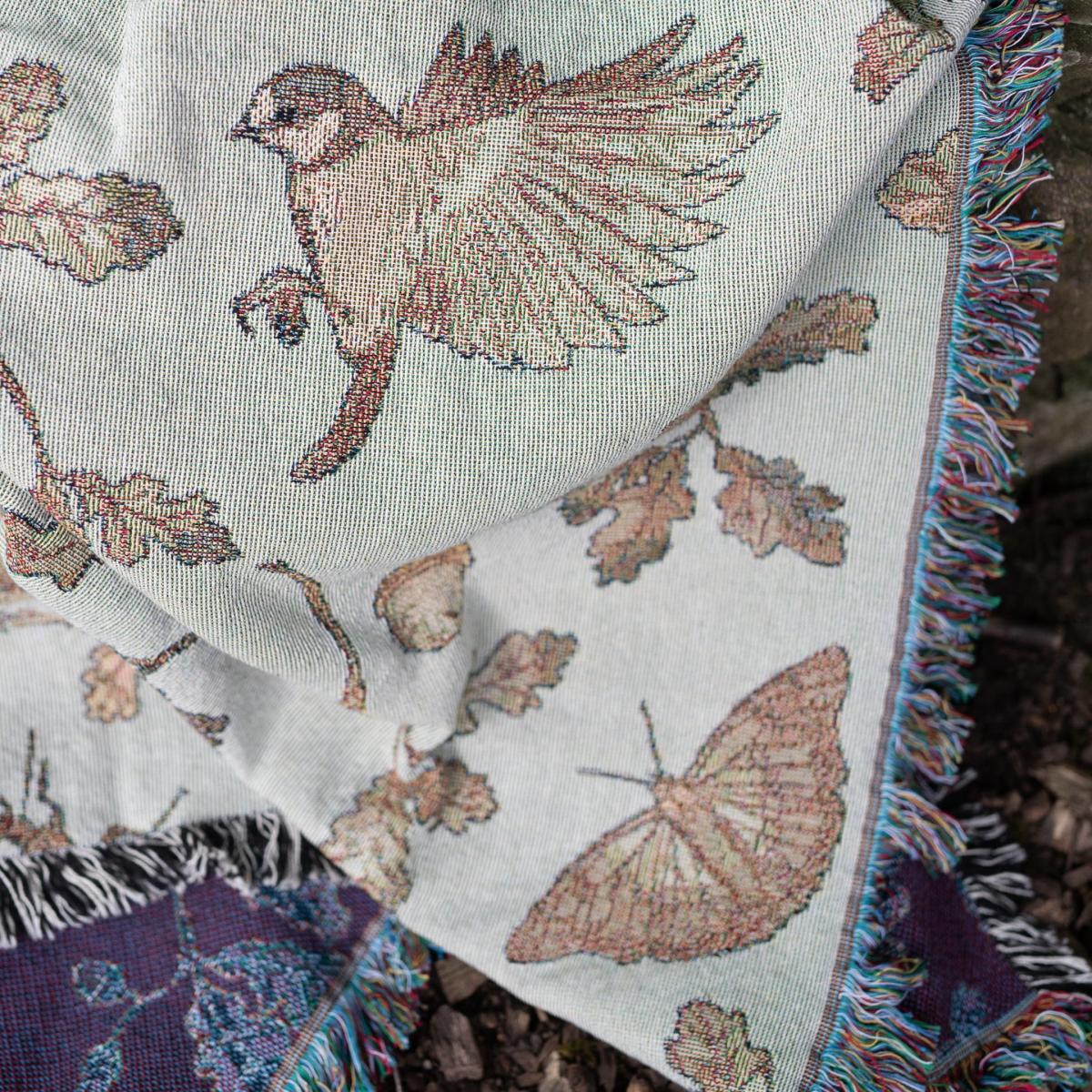 Neutrals Wild Oak Mini Woven Cotton Blanket One Size Arcana – image 4