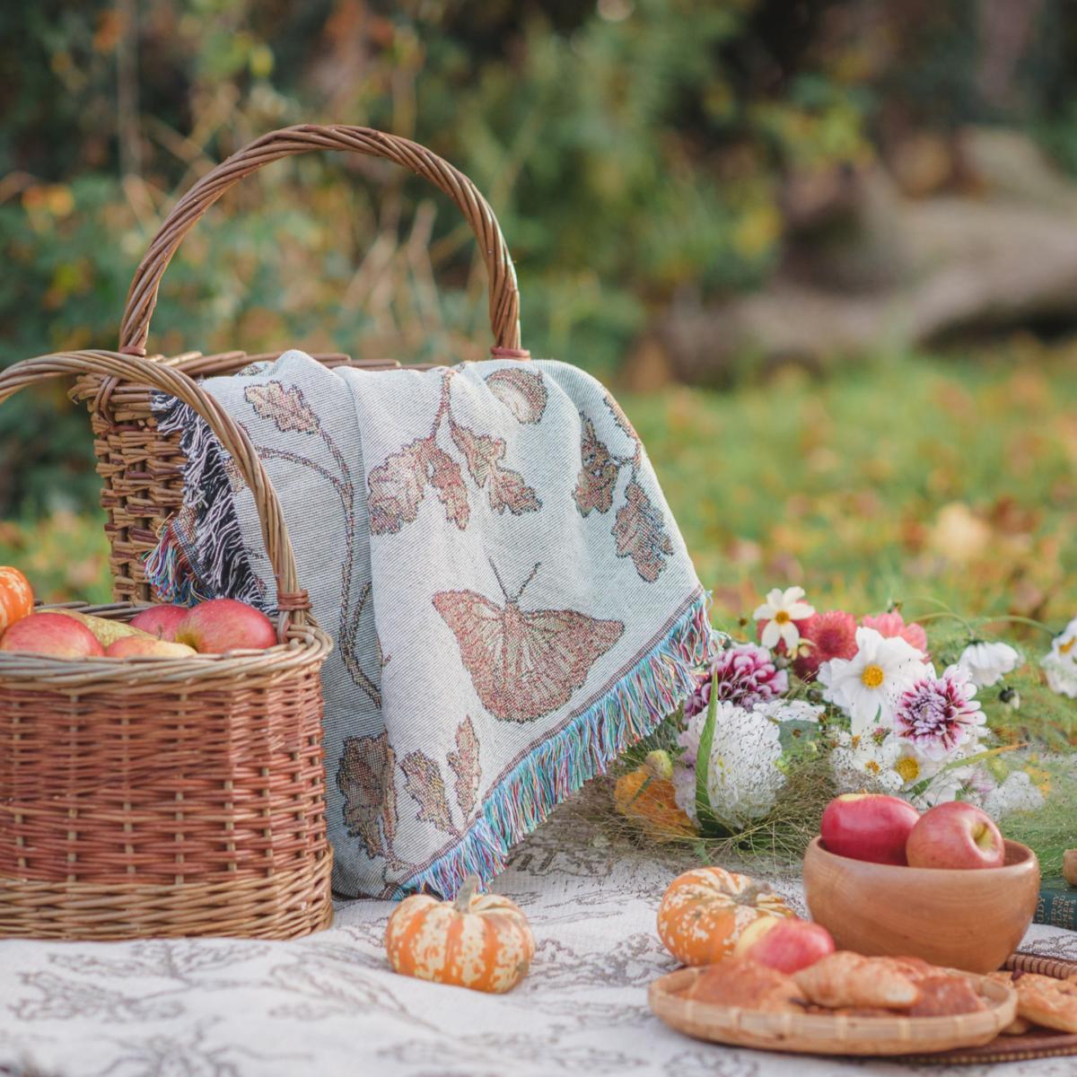 Neutrals Wild Oak Mini Woven Cotton Blanket One Size Arcana – image 5