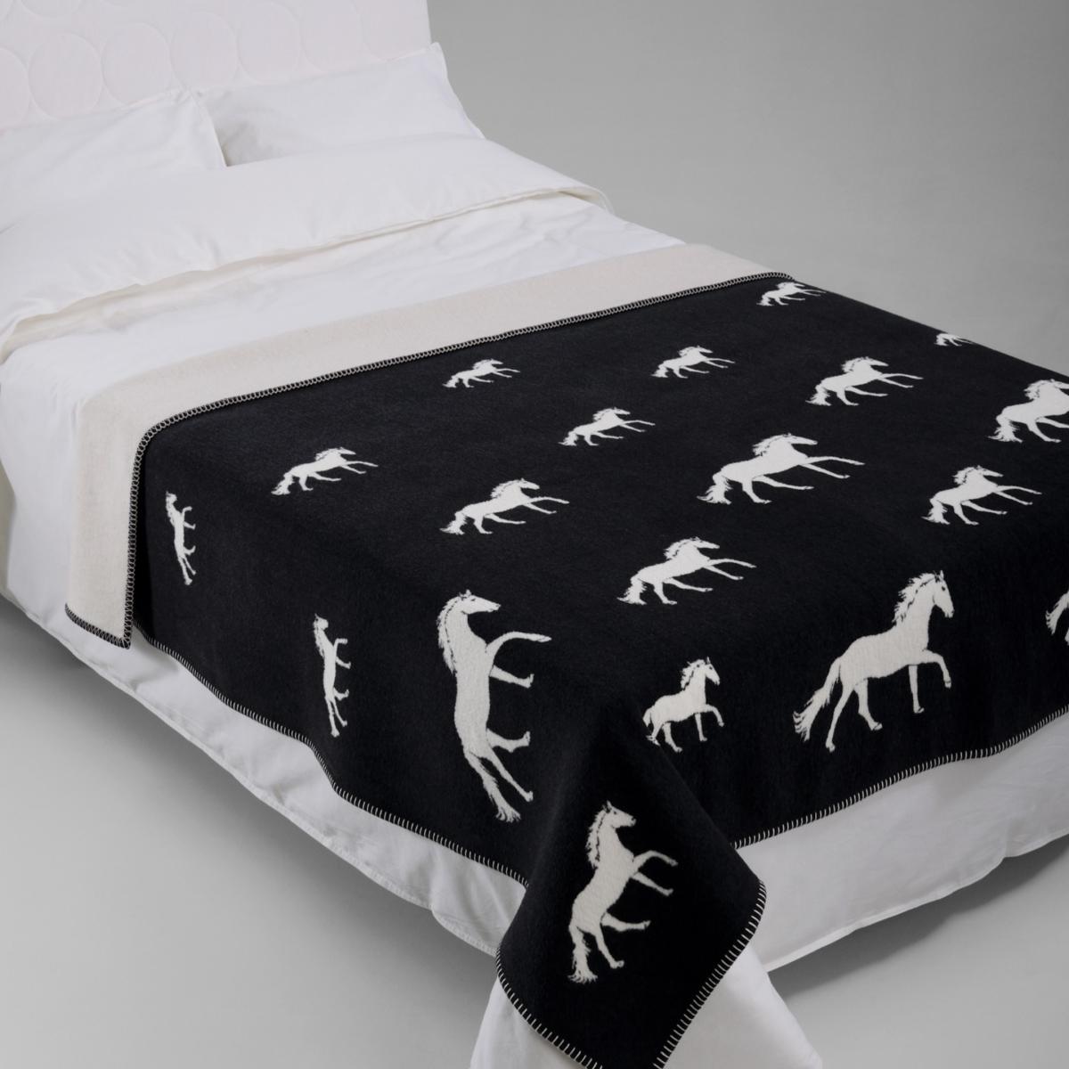 Black Horse Cotton Blanket J. j.textile – image 3
