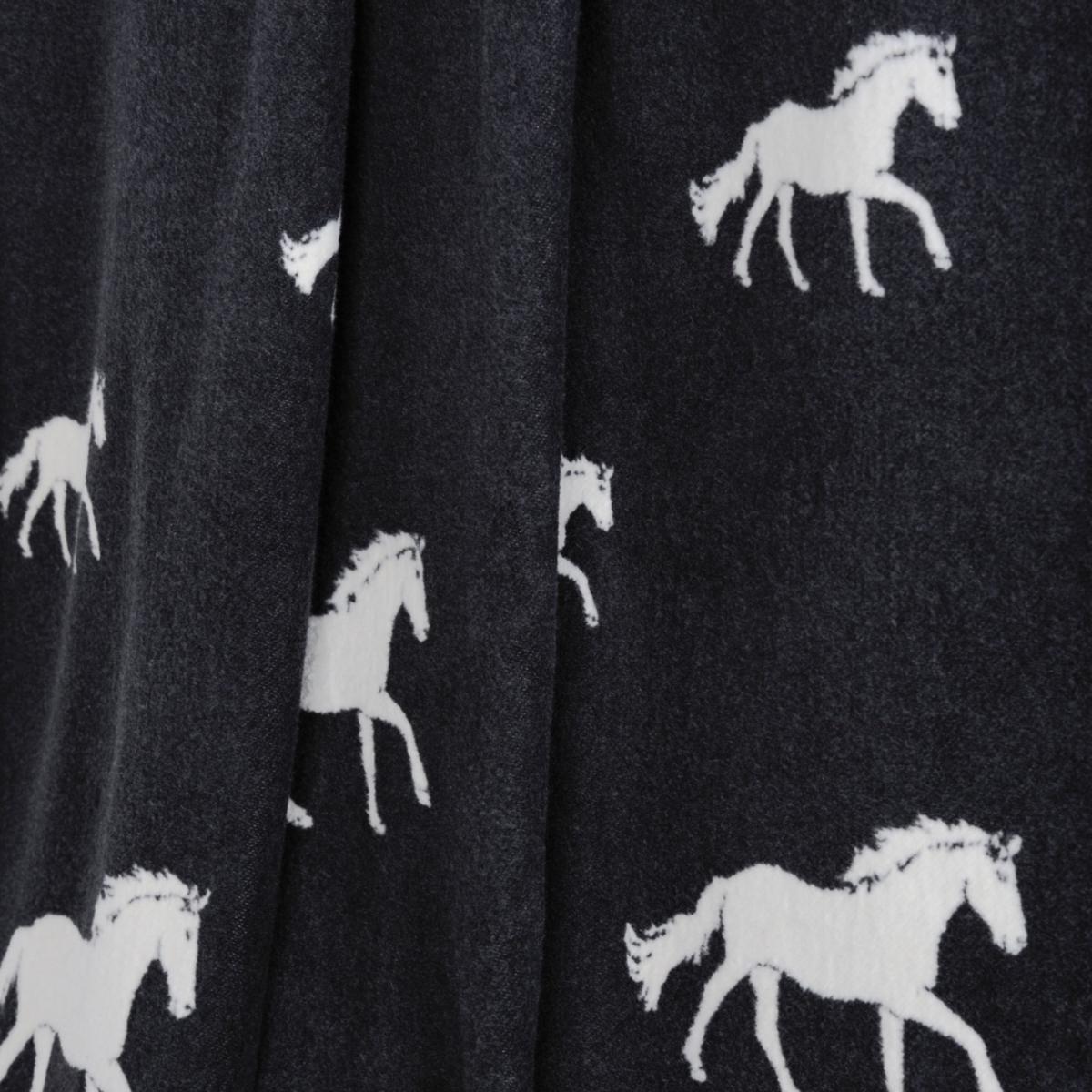 Black Horse Cotton Blanket J. j.textile – image 5