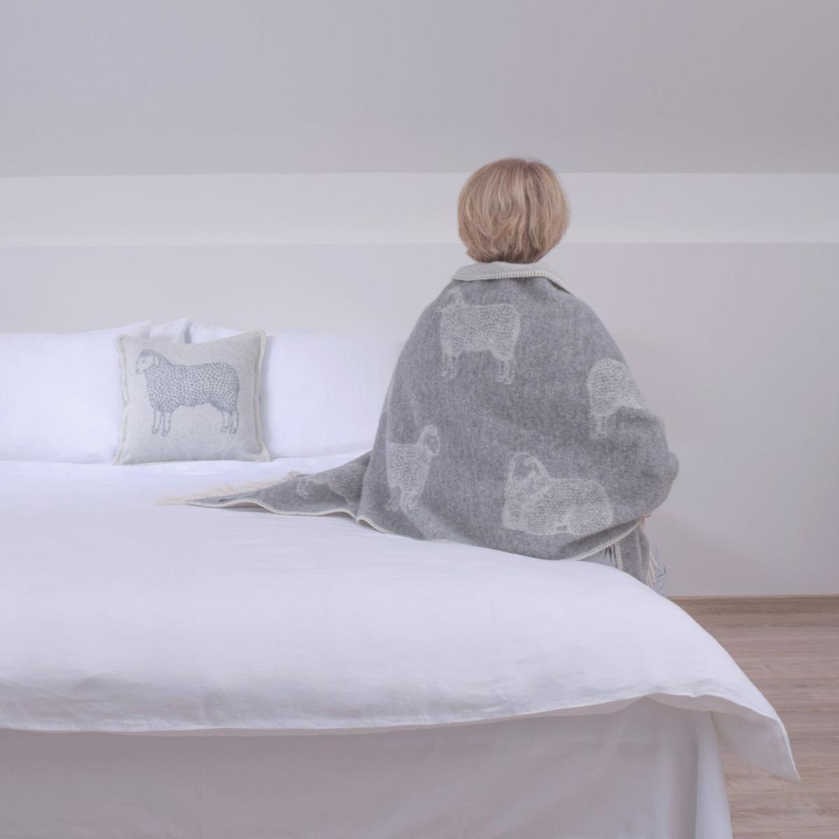 Grey Sheep Small Wool Throw J. j.textile – image 4