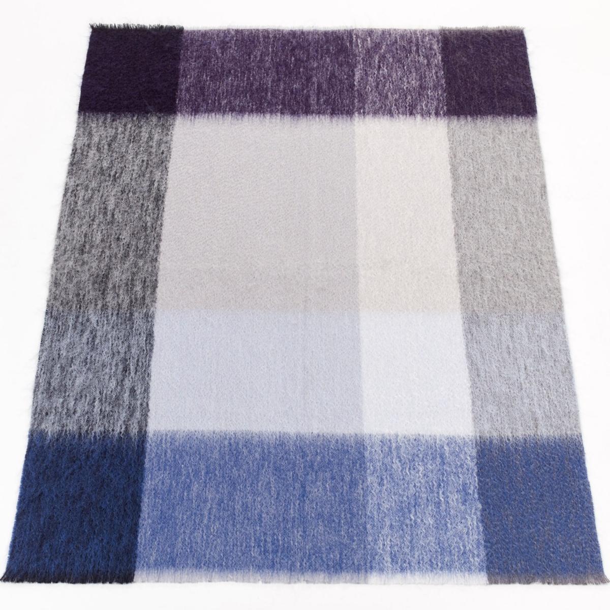 Pink / Purple / Grey Large Mohair Throw Cascade Cloud | One Size | Eliská – image 2