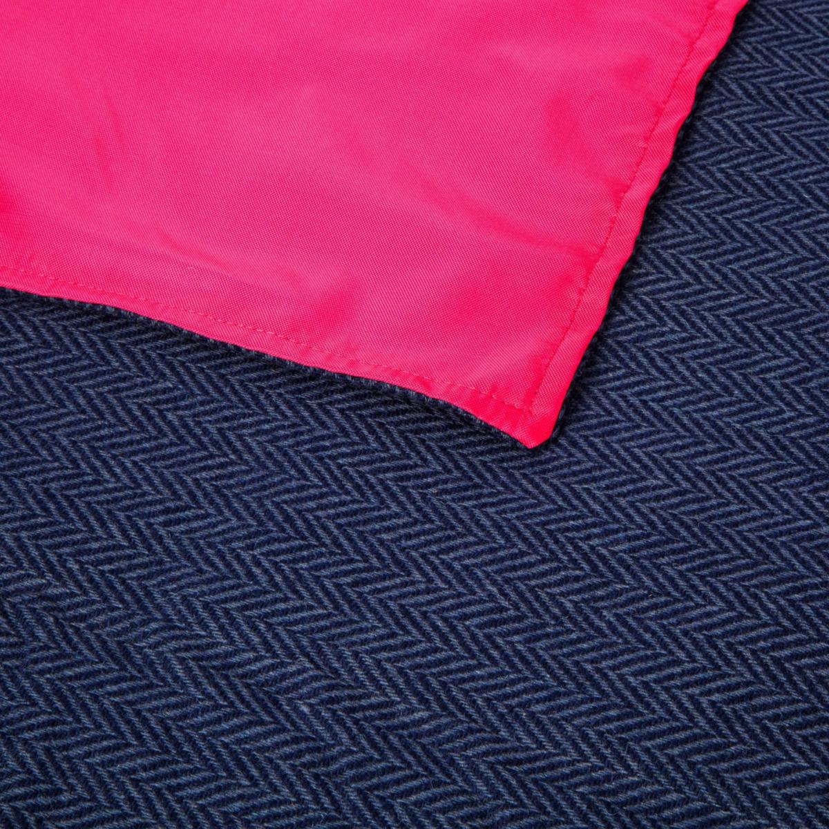 Blue The Little Explorer - Navy Tweed With Pink Waterproof Backing | Heating & Plumbing London – image 3