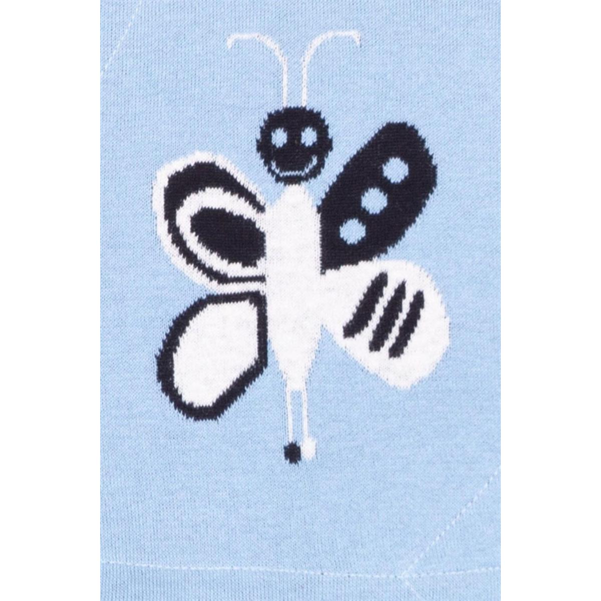 Butterfly Patterned Cotton Baby Blanket One Size Peraluna – image 3