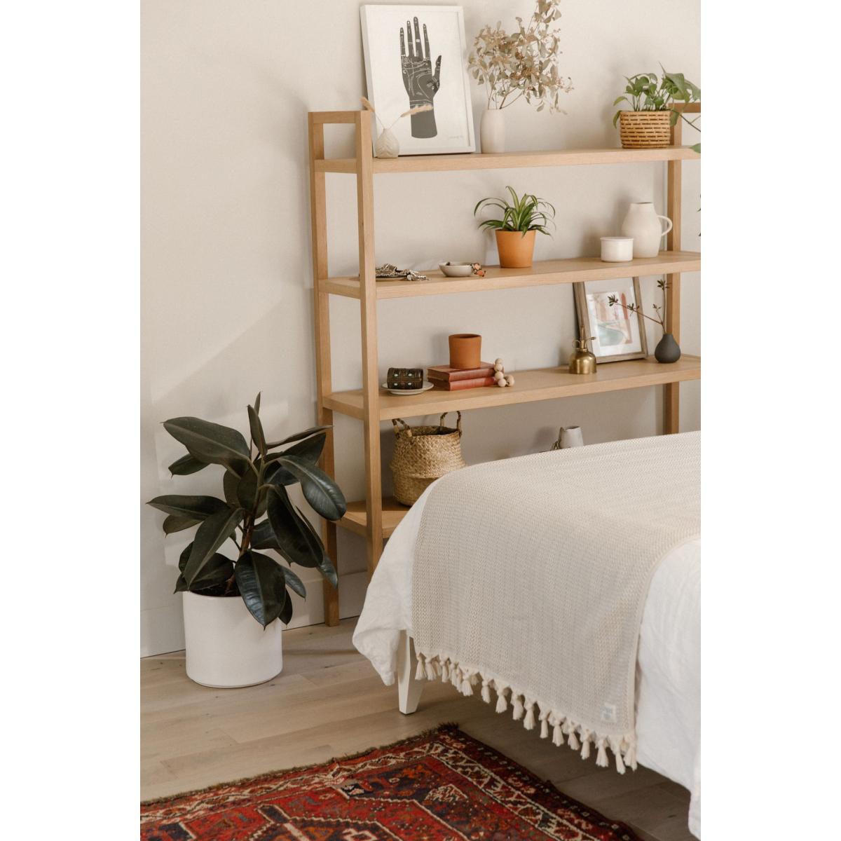 Neutrals Organic Cotton Handwoven Blankets - Earth One Size Droplet Home Goods – image 5