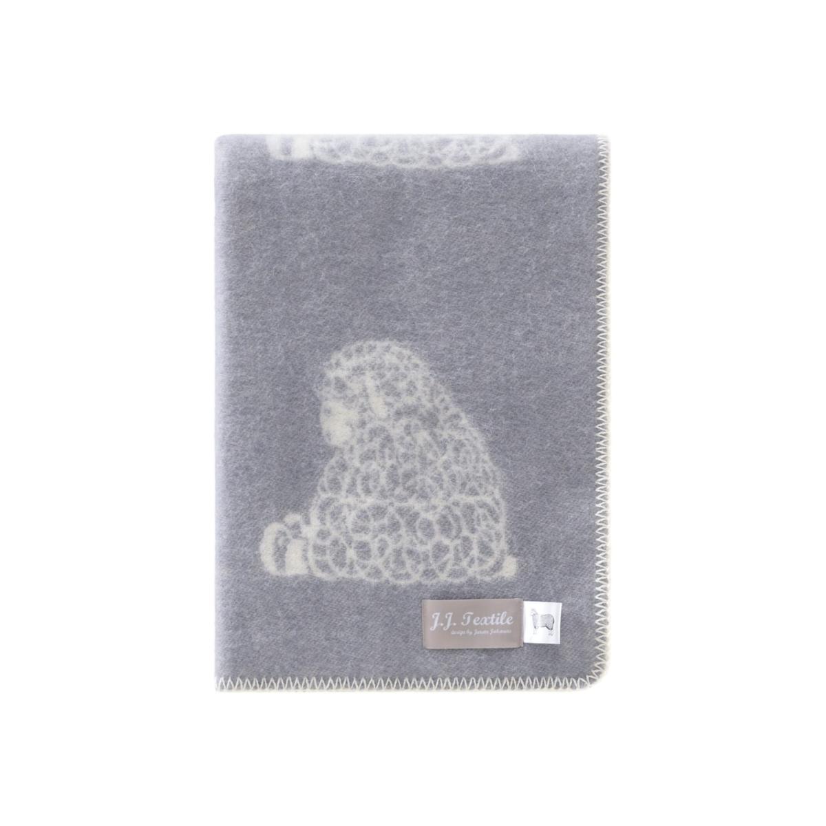 Grey Merry Sheep Small Merino Wool Blanket J. j.textile – image 2