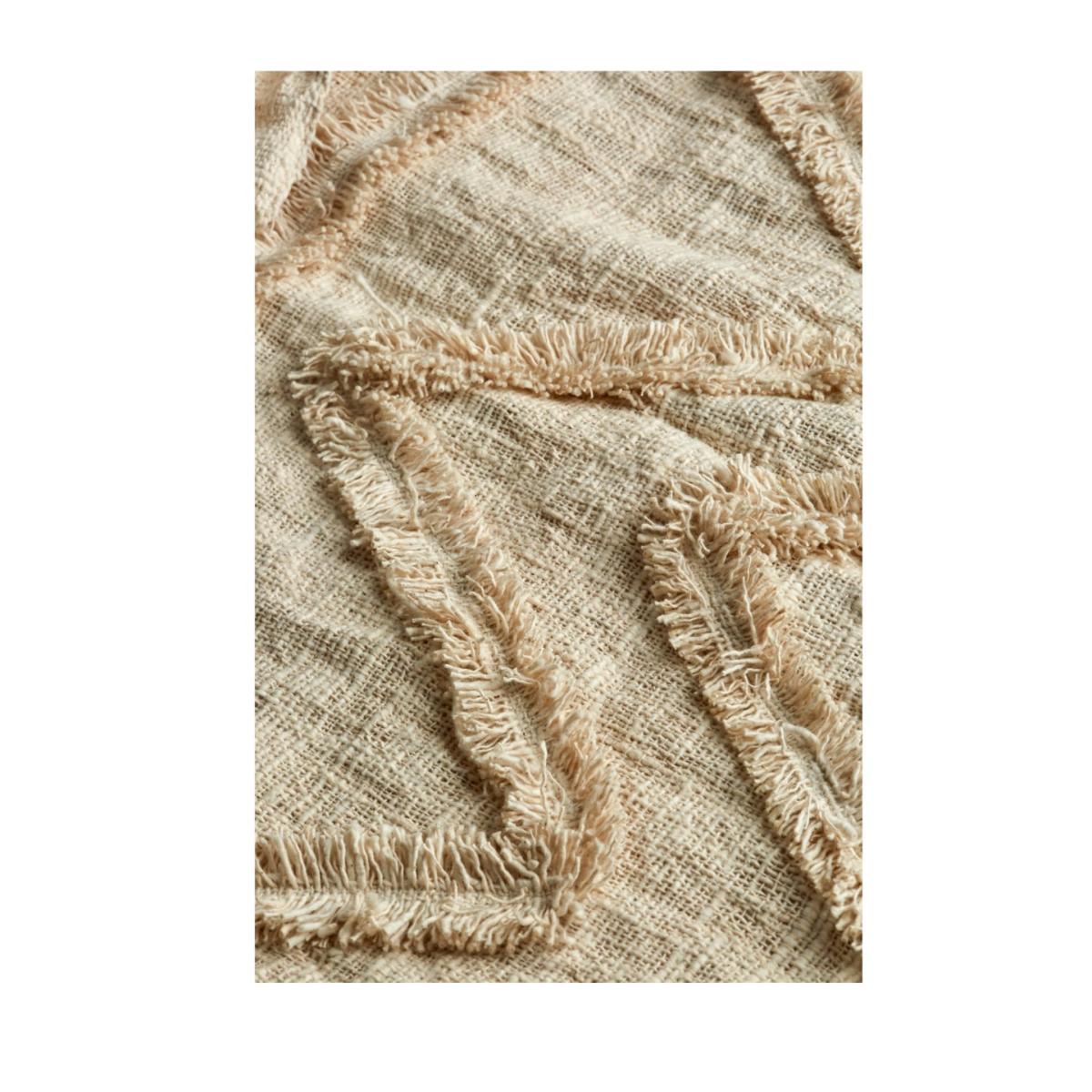 Neutrals Brielle Hand-Loomed Organic Cotton Throw In Cream Pink Haley – image 8