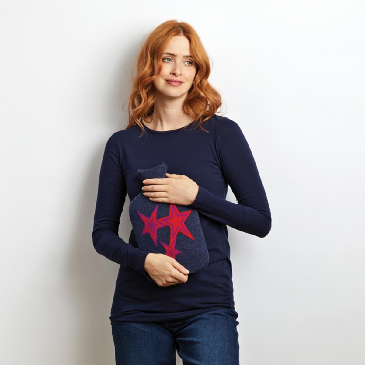 Blue Hot Water Bottle Starburst One Size Cove – image 3