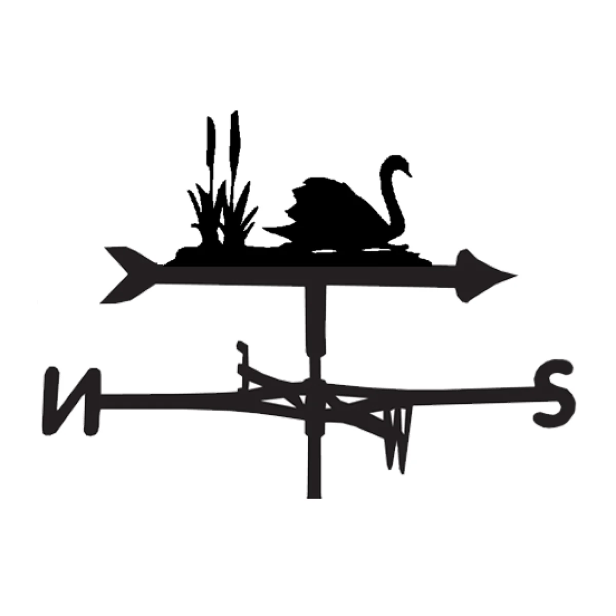 Weathervane in Swan Design - Large (Traditional)
