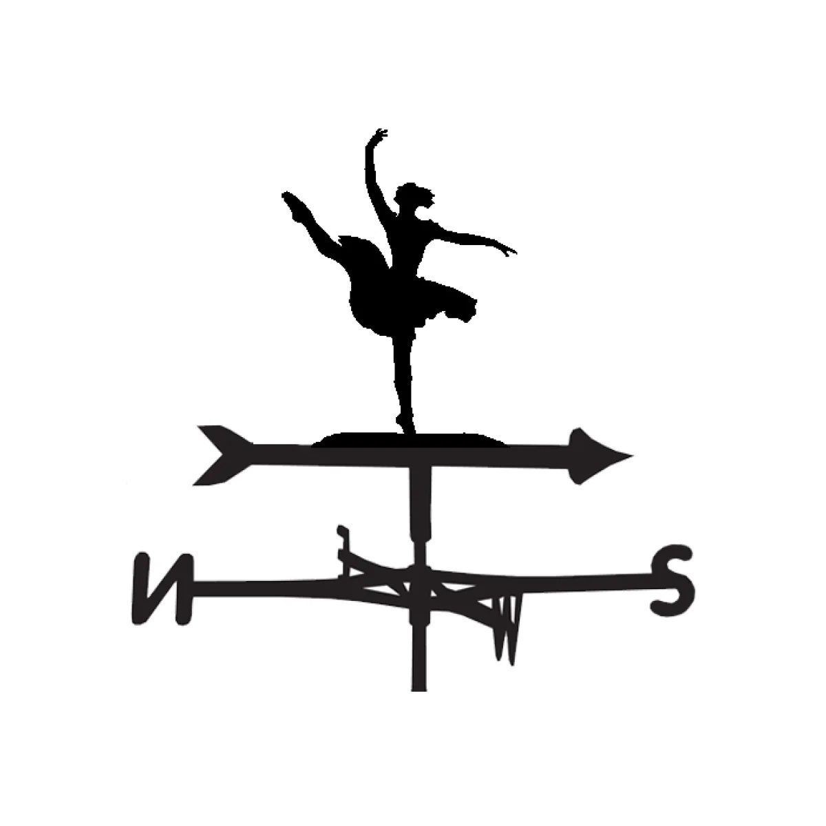 Weathervane in Ballet Dancing Design - Medium (Cottage)