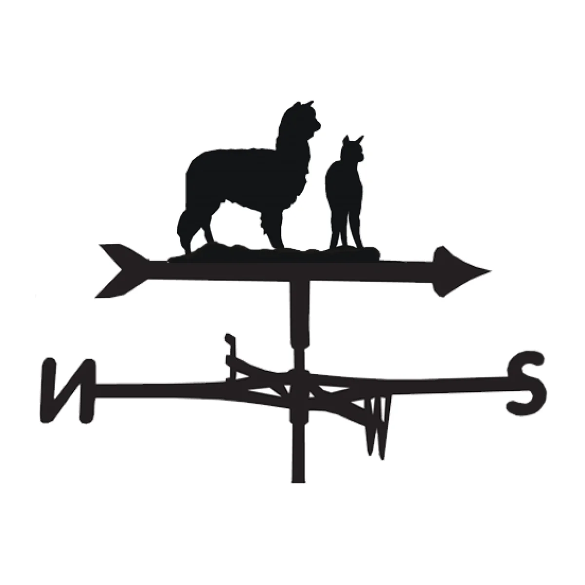 Weathervane in Alpaca Design - Large (Traditional)