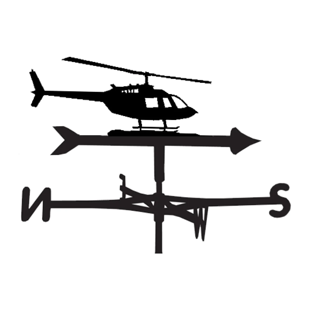 Weathervane in Helicopter Design - Large (Traditional)
