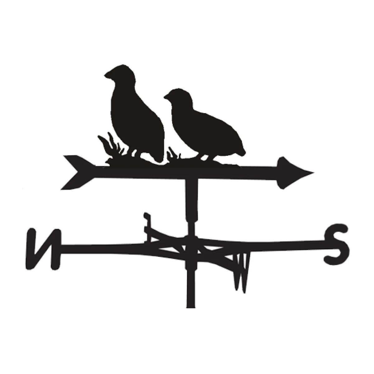 Weathervane in Partridge Bird Design - Large (Traditional)