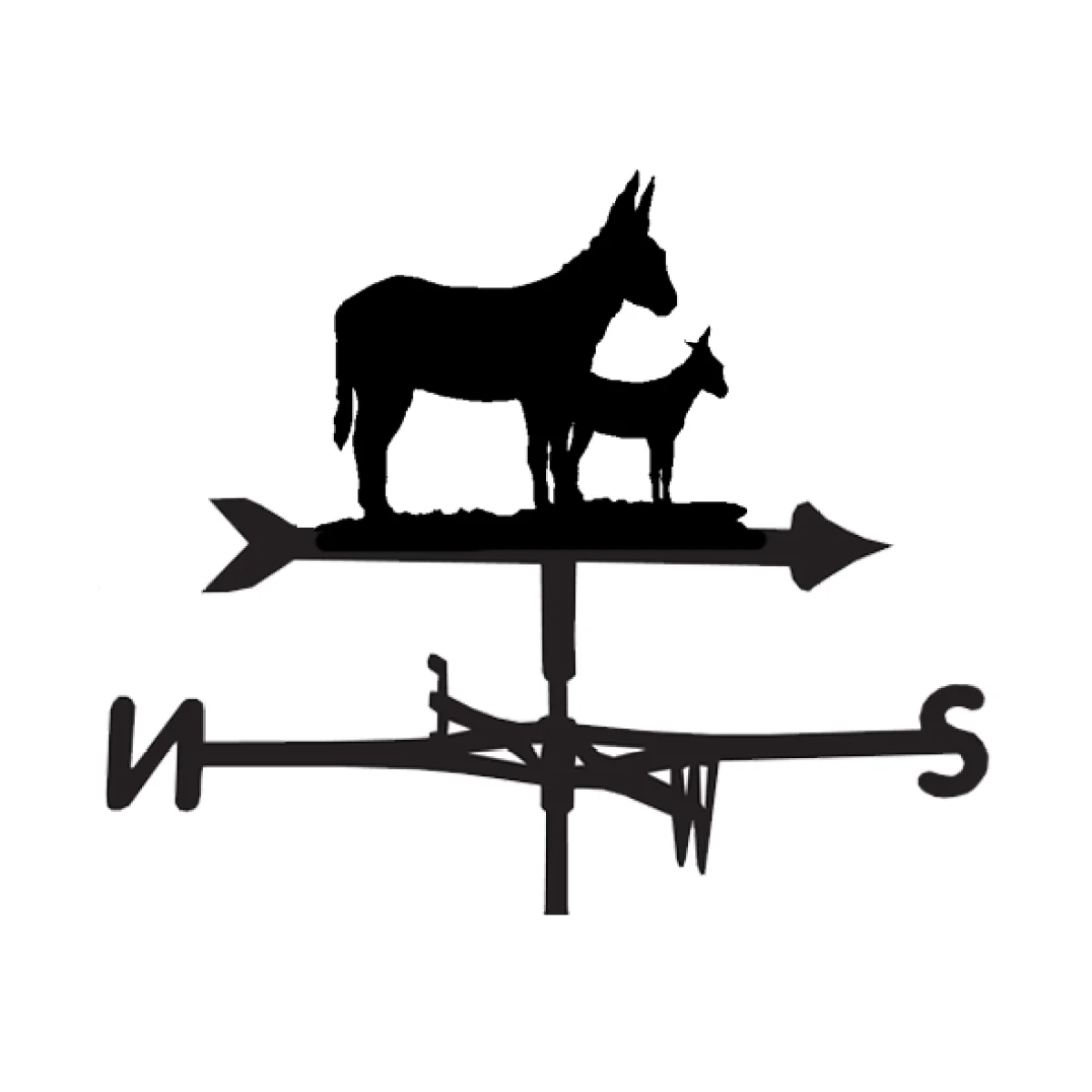 Weathervane in Donkey Design - Medium (Cottage)