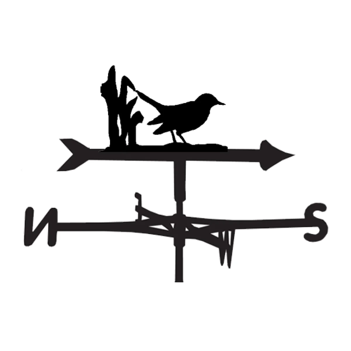Weathervane in Blackbird Design - Large (Traditional)