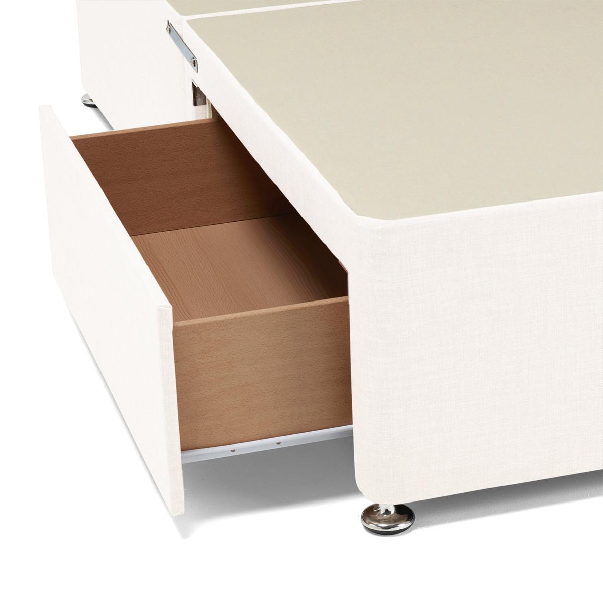 Universal Natural Linen Divan Base White – image 7