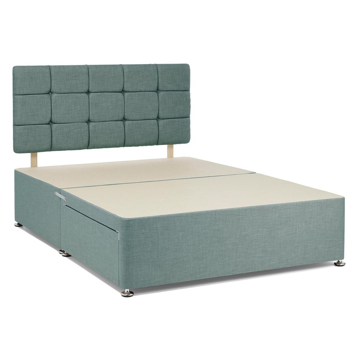 Universal Duck Egg Linen Divan Base Blue – image 2