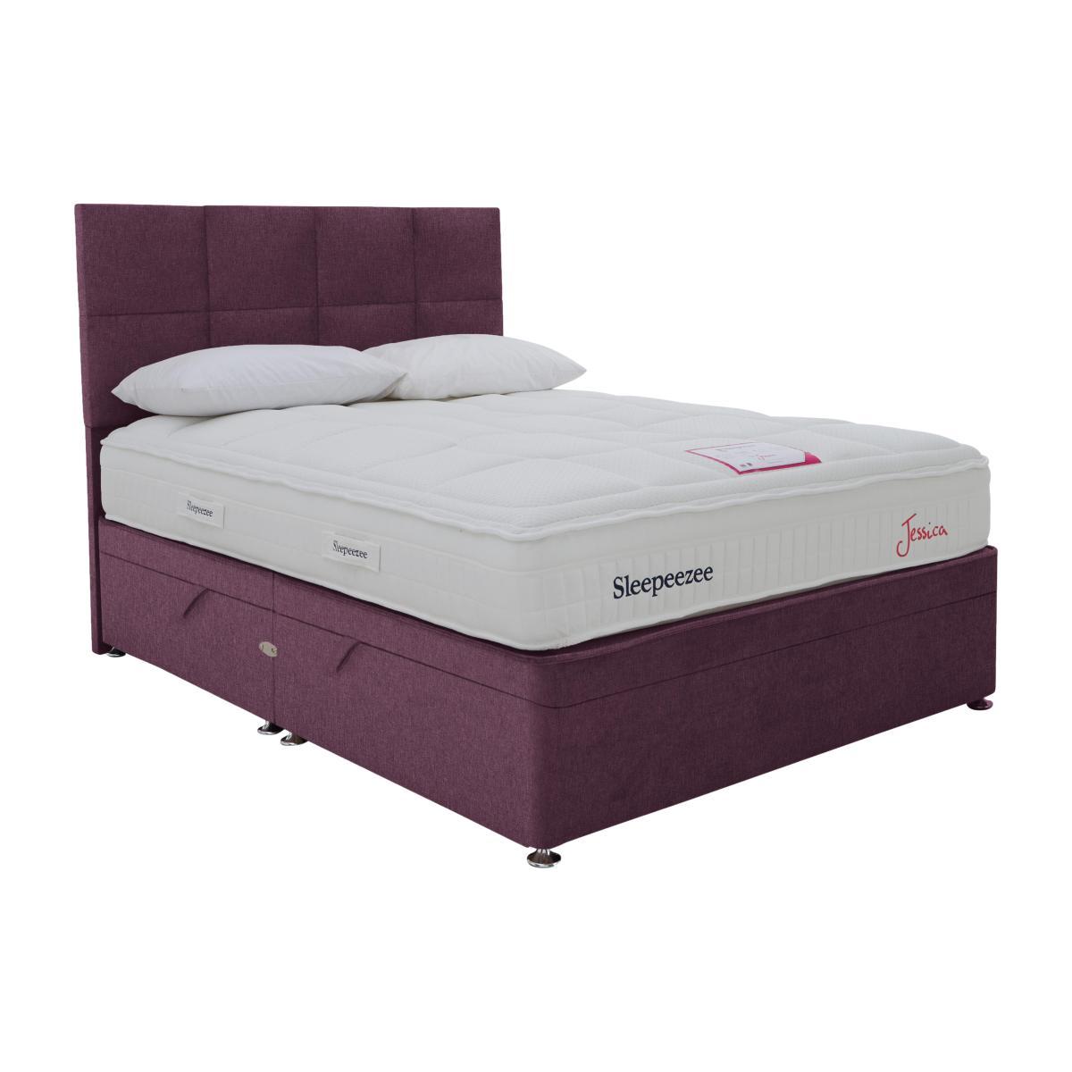 Sleepeezee - Jessica Side Ottoman Divan Set - King Size