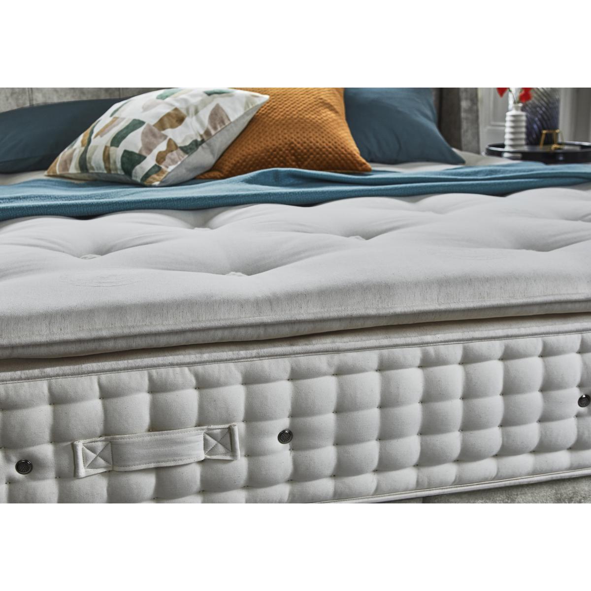 Hypnos - Bespoke Monarch Medium Divan Set with 2 Drawers - King Size - Daytona Silver – image 4