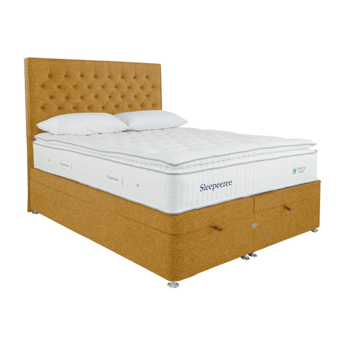 Sleepeezee - Natural Touch 3000 Pillowtop End Ottoman Divan Set - King Size - Yellow – image 1