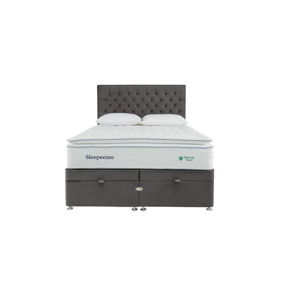 Sleepeezee - Natural Touch 3000 Pillowtop End Ottoman Divan Set - King Size - Red – image 3