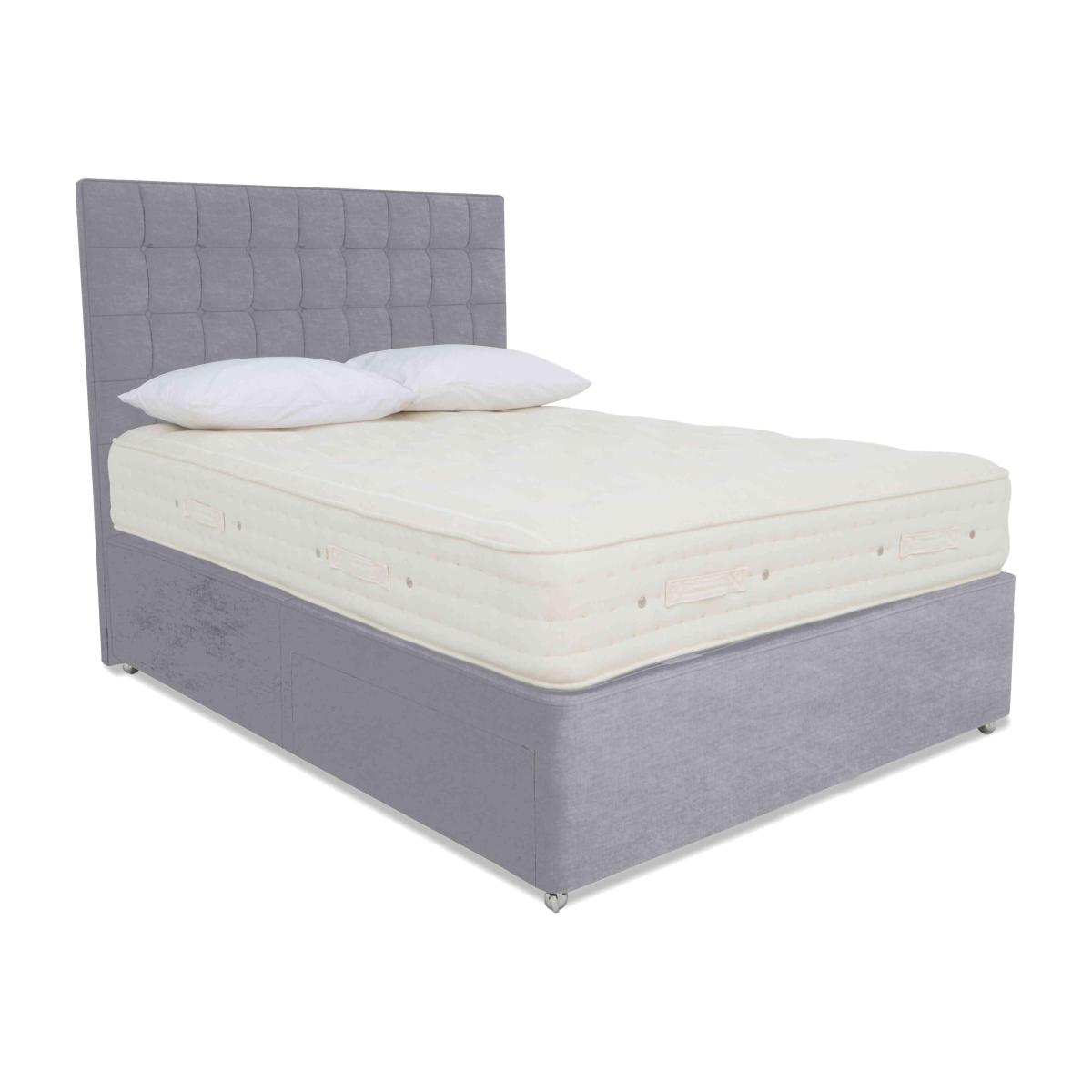 Hypnos - Luxury Firm 4 Divan Set - King Size - Premium Simply Zinc – image 1