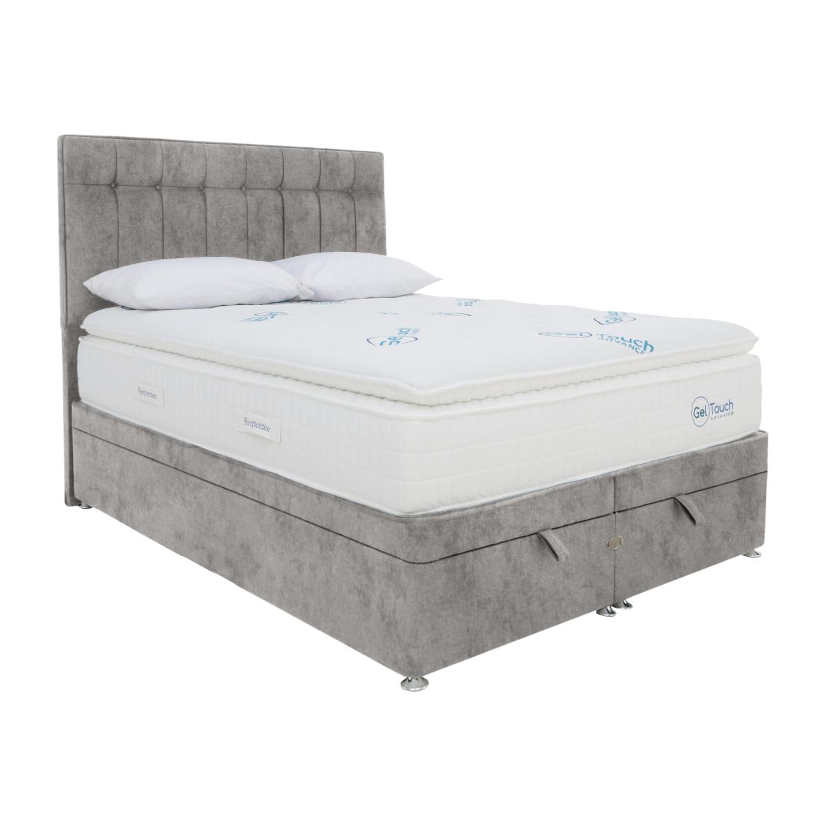 Sleepeezee - Geltouch Advanced 7500 End-Lift Ottoman Divan Set - King Size