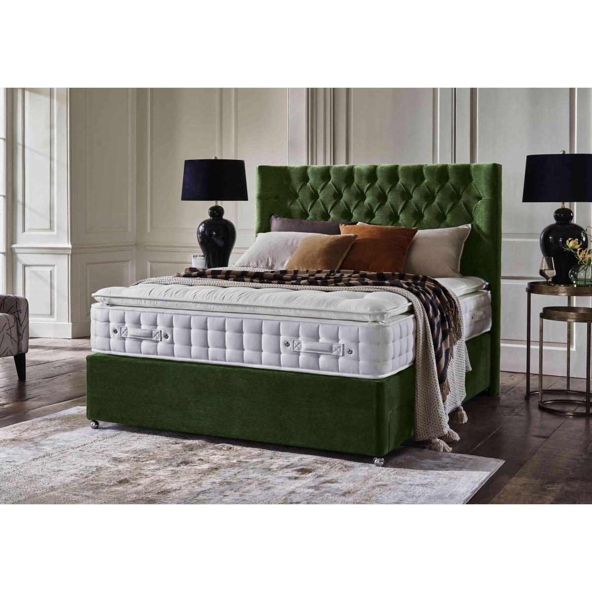 Highgrove - Sanctum Nature 2000 Pillowtop Divan Set with 4 Drawers - King Size - Linoso Granite – image 2