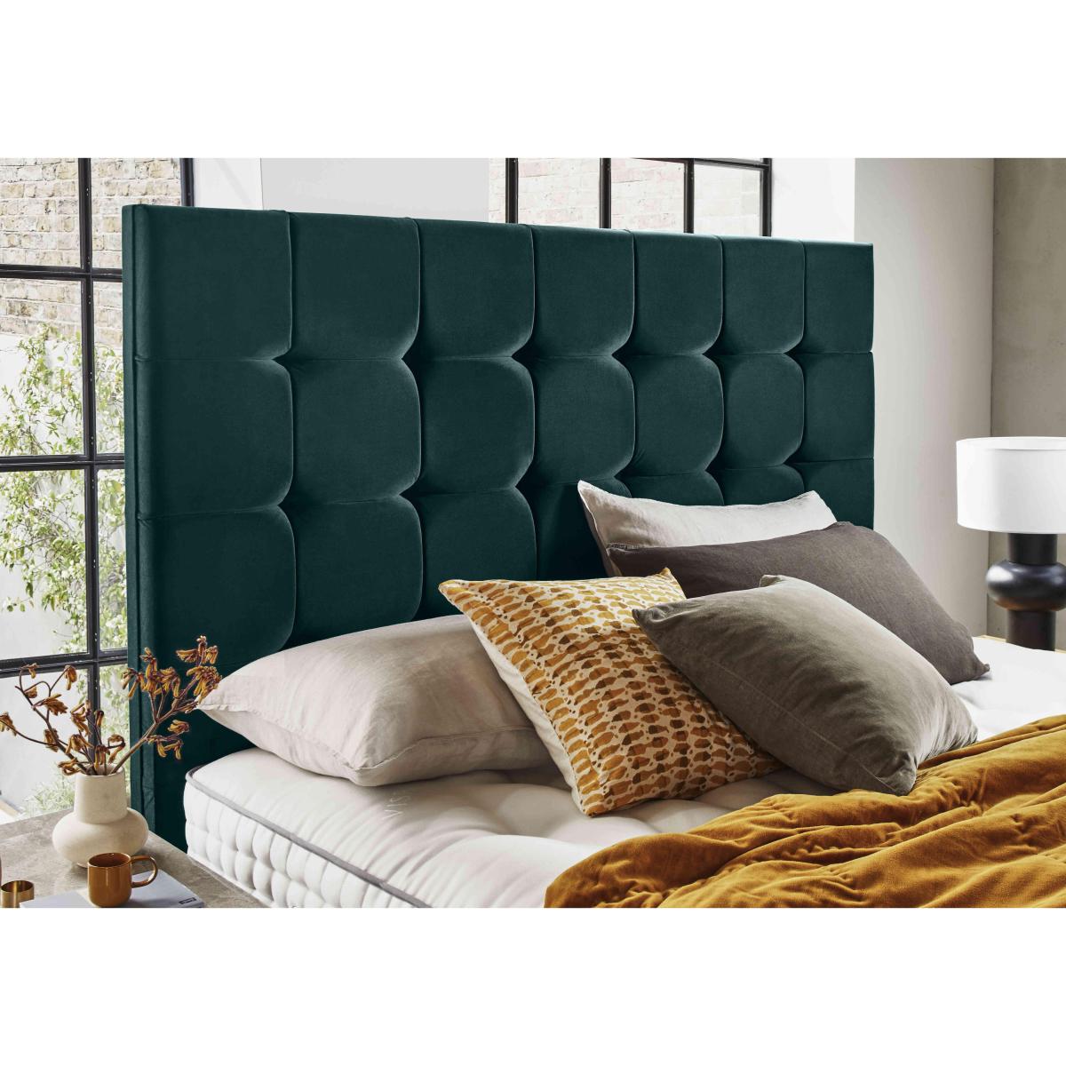 Vispring - Regal Superb Soft Divan Set with 3 Drawers - King Size - Plush Velvet Teal – image 4