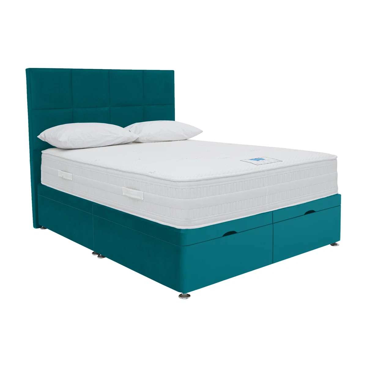 Sleep Story - Hybrid 3000 End Lift Ottoman Divan Set - King Size - Teal