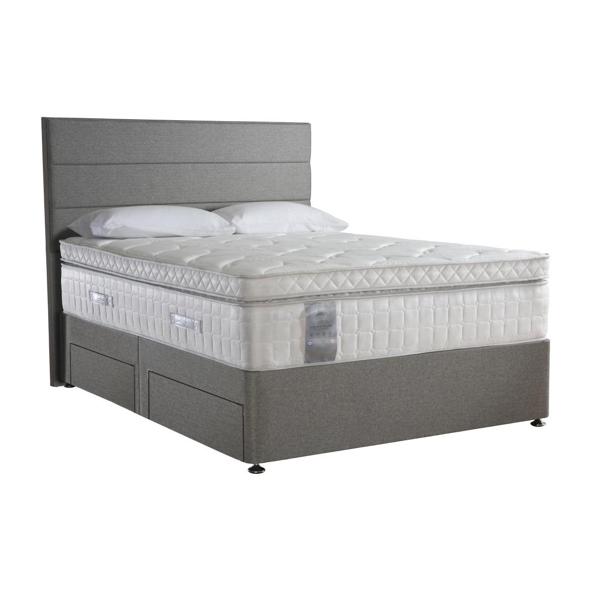 Sealy - Latex Box Top 2800 Divan Set - King Size - Grey – image 1