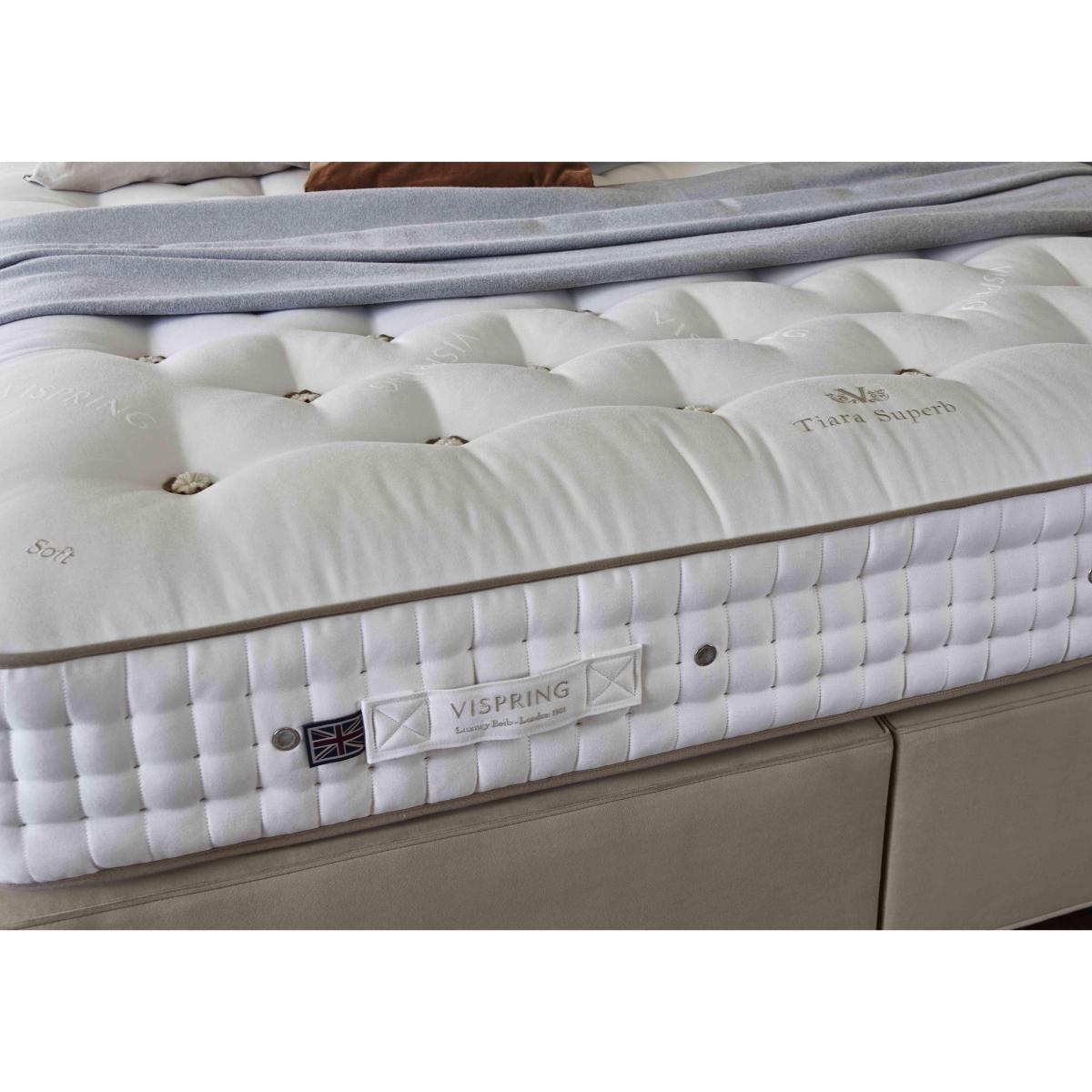 Vispring - Tiara Superb Firm Divan Set with 2 Drawers - King Size - Lovely Coal – image 3