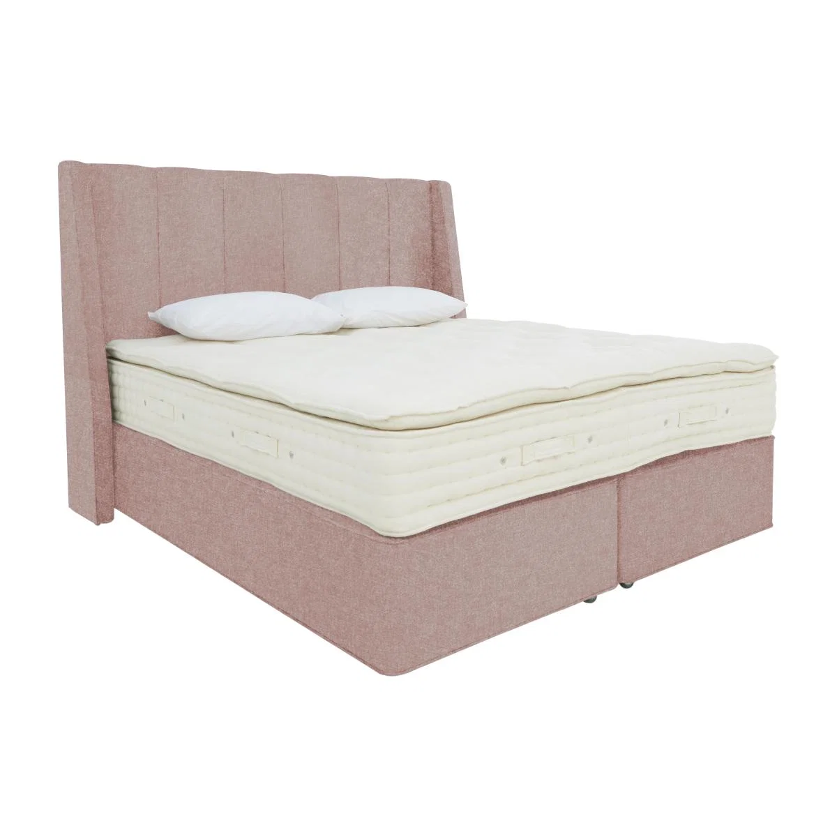 Hypnos - Bespoke Monarch Divan Set - King Size - Pink