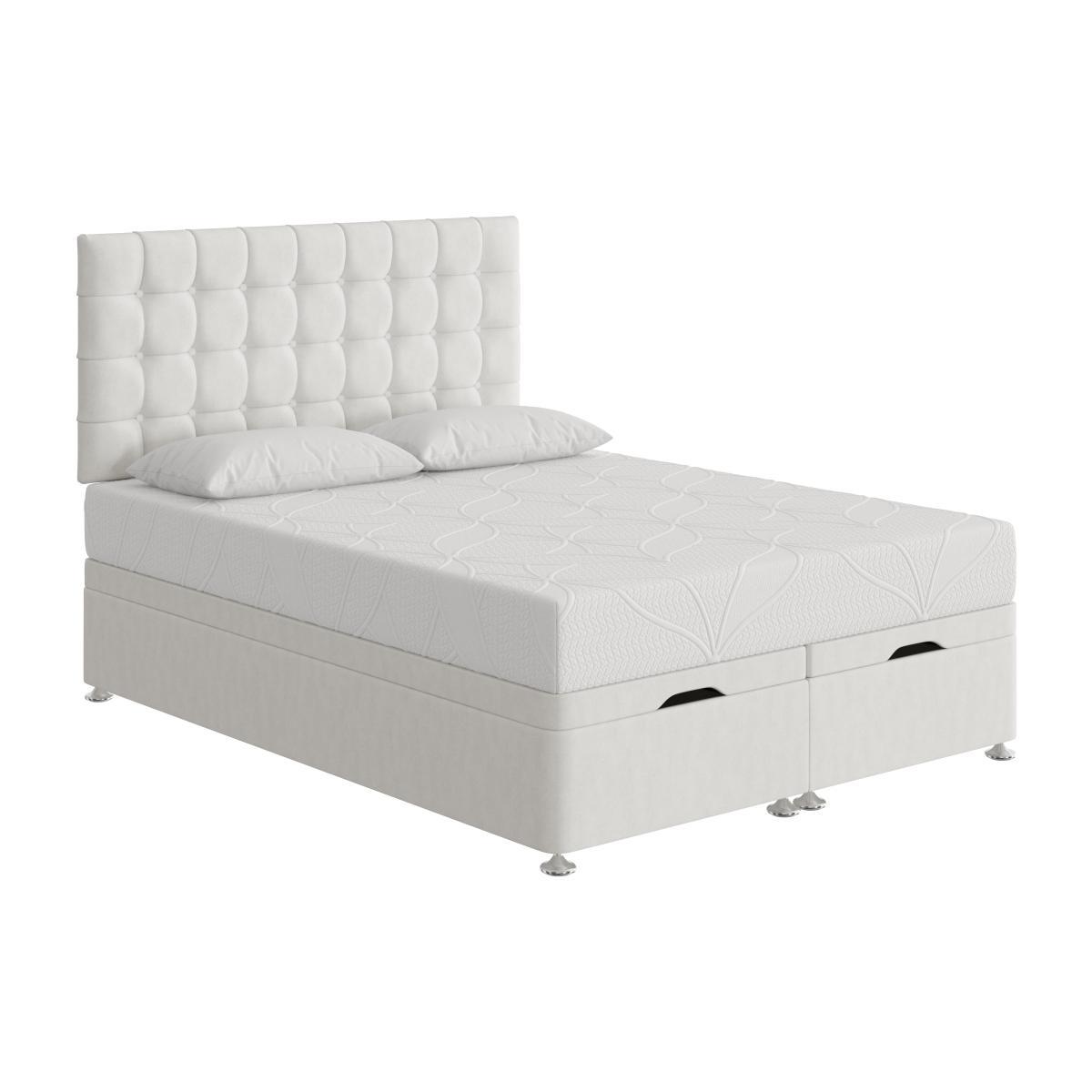Sleep Story - Cool Gel 2000 End Lift Ottoman Divan Set - King Size - White