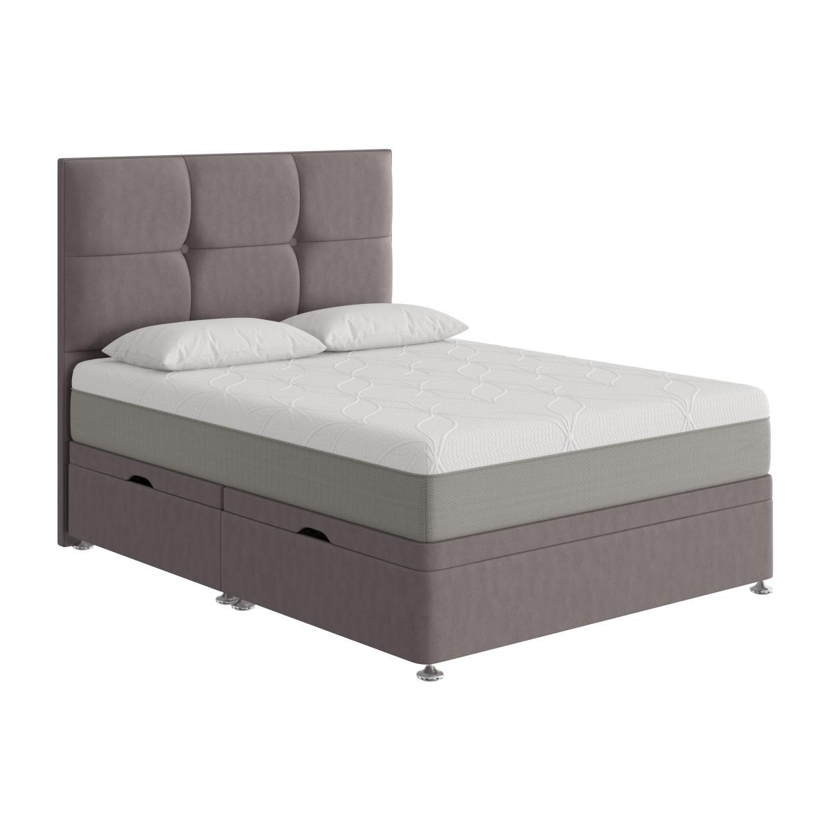 Sleep Story - Cool Gel 3000 Side Lift Ottoman Divan Set - King Size - Grey
