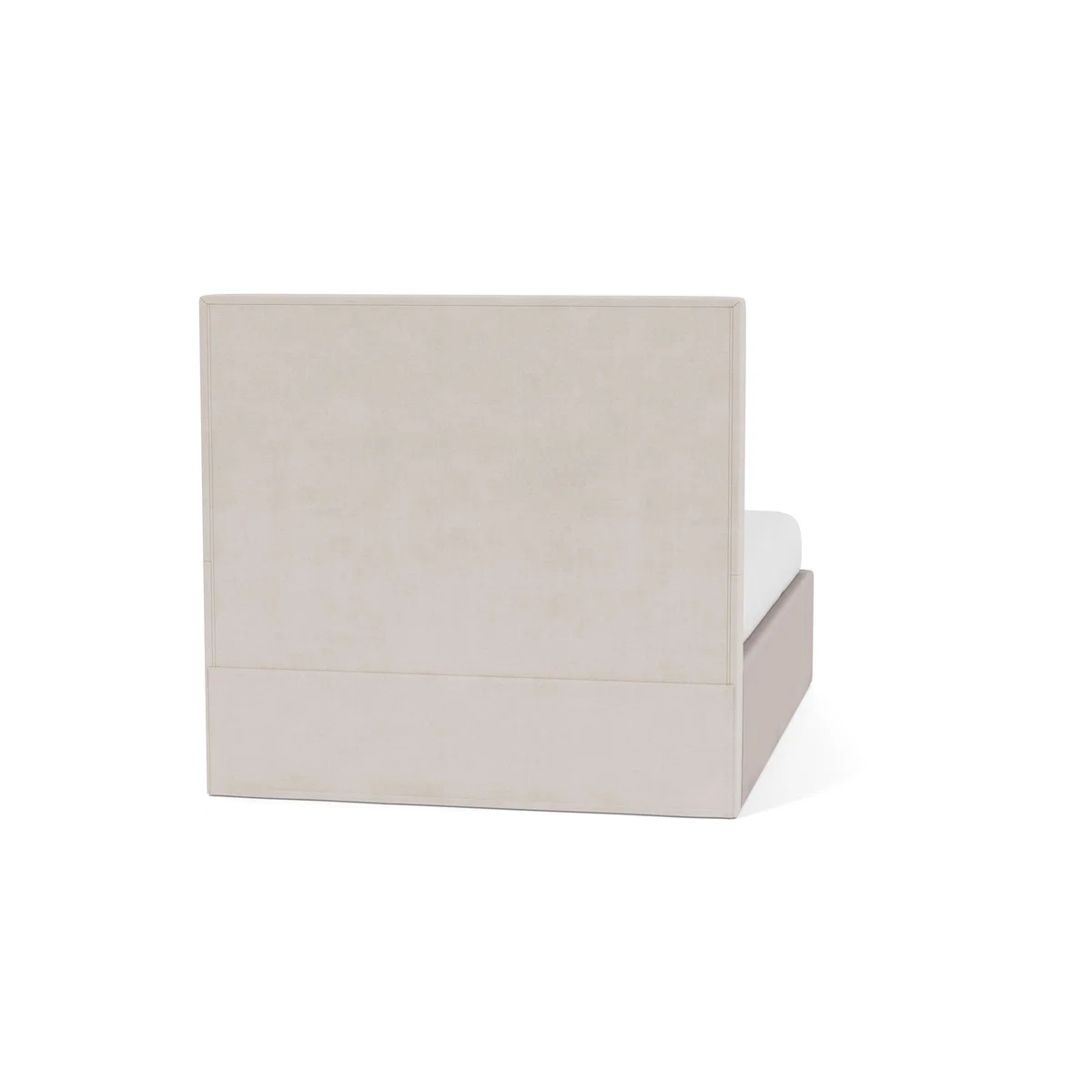 Heal's Storage Divan King Smart Luxe Velvet Mushroom Natural Feet - Heal's UK Bedroom Furniture – image 5