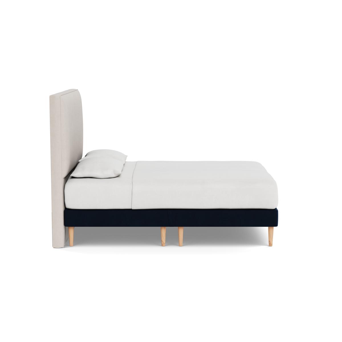 Heal's Shallow Divan King Smart Velvet Dusk Light Solid Wood - Heal's UK Bedroom Furniture – image 3