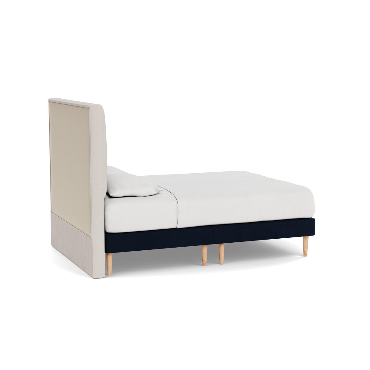 Heal's Shallow Divan King Smart Velvet Dusk Light Solid Wood - Heal's UK Bedroom Furniture – image 4