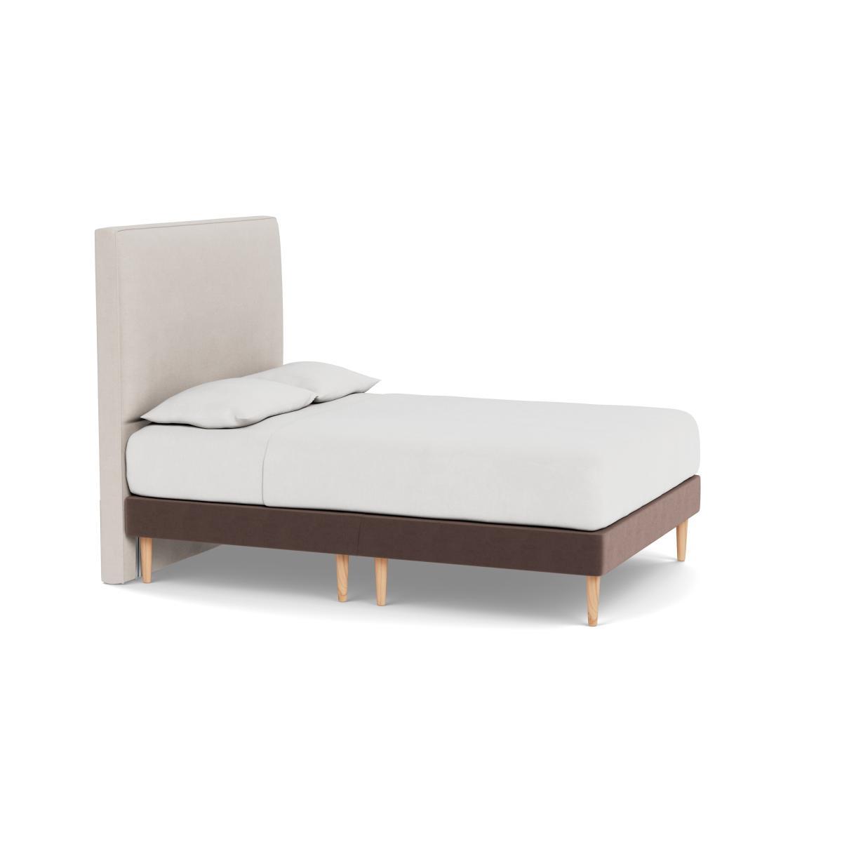 Heal's Shallow Divan King Velvet Mink Light Stem Feet - Heal's UK Bedroom Furniture – image 2